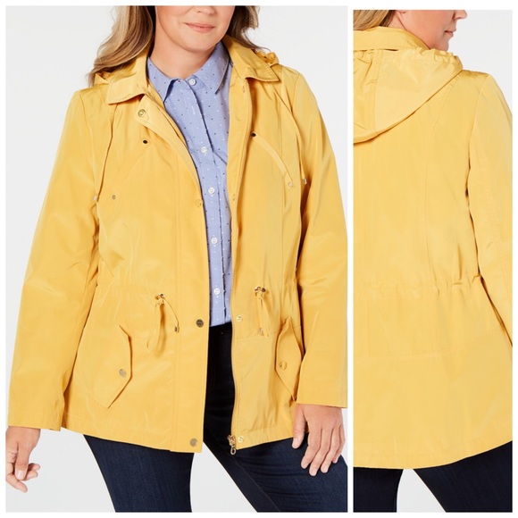 Charter Club Jackets & Blazers - Charter Club Yellow Water Resistant Utility Jacket
